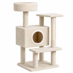 Cat Kitten Toy 90cm Scratching Tree Beige